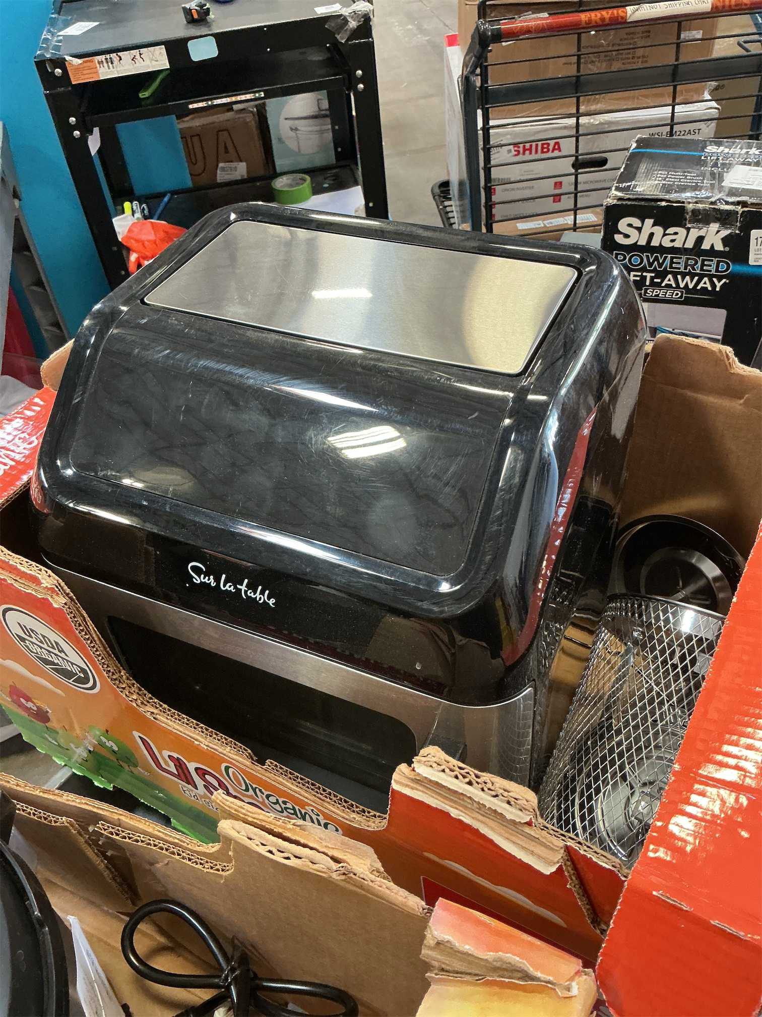 Sur La Table Multi-Function Air Fryer, Left Hinge Door, 8-in-1 Cooking Functions, Fits a Whole Chicken, 13 Qt ‼️has stains ‼️and may come with missing or broken pieces ‼️