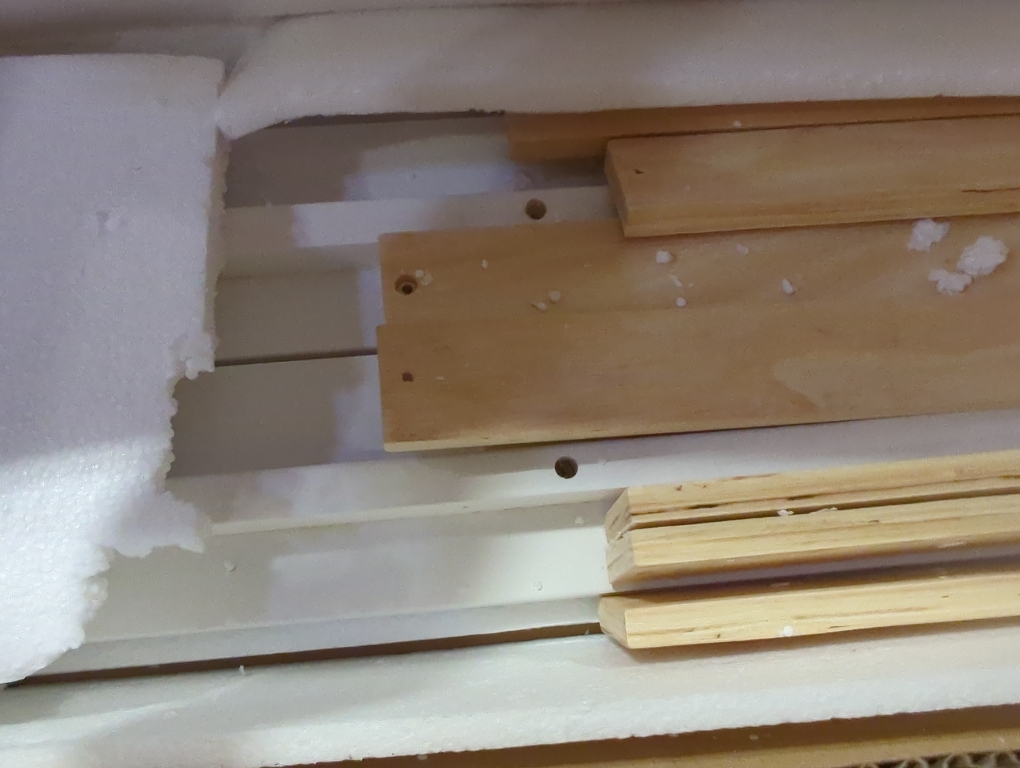 Panel Bed Frame Queen Grand Lit White 2 BOXES