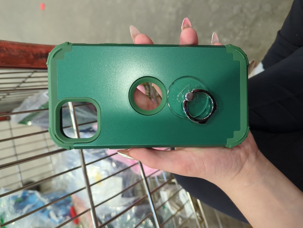 IDweel for iPhone 15 Case r, 3 in 1 Shockproof Slim Hybrid Heavy Duty Hard PC Cover Soft Silicone Bumper Full Body Case,Graphite Green