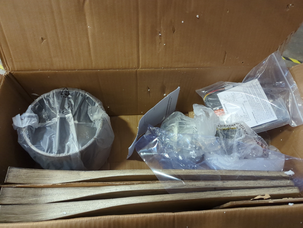 WINGBO 48 Inch Flush Mount DC Ceiling Fan, 3CCT Dimmable Light, 3 Carved Wood Blades, 6-Speed Noiseless Reversible DC Motor, Hugger Low Profile Fan, Graphite Finish with Gray Blades, ETL Listed