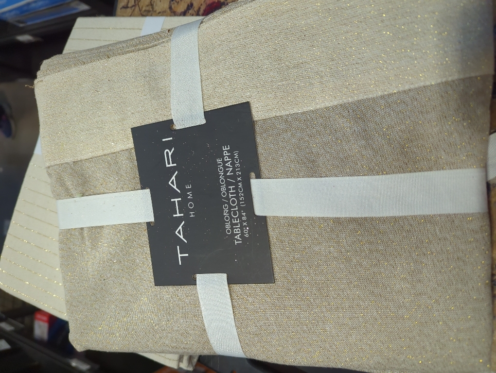 D'Moksha Homes Natural Linen Tablecloth 60 x 120 Inch - 100% Pure Linen Tablecloth for Rectangle Tables - Machine Washable Table Cloth for Fall, Thanksgiving, Christmas, Holiday