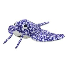 WAY TO CELEBRATE! Valentine's Day Jumbo Stingray Plush - Blue