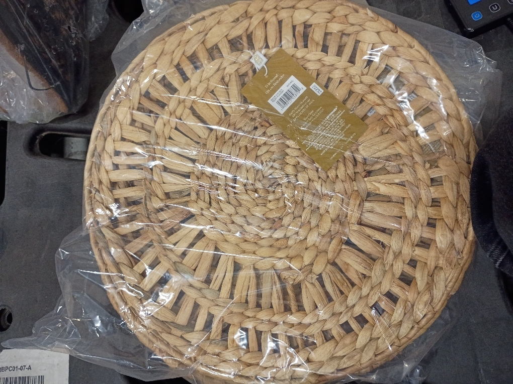 Everhome Water  Hyacinth Round Placement (Natural) (Set Of 6)