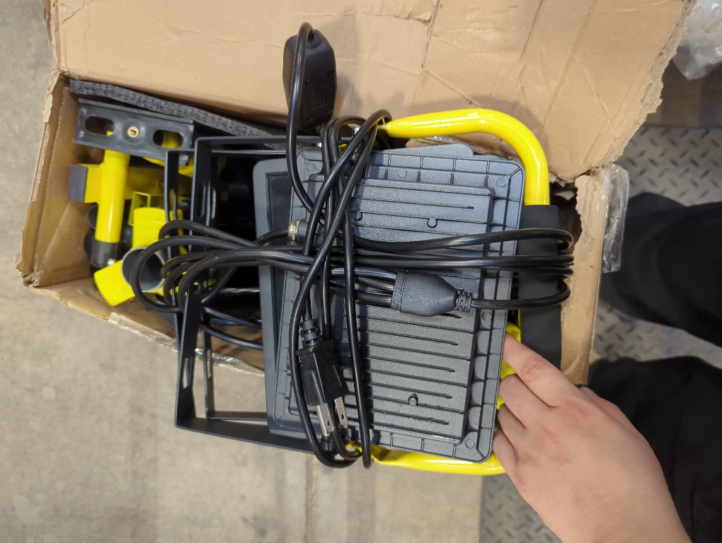 180W 20000 Lumen Dual-Head LED Work Light with Tripod Stand, 4 Brightness Adjustable, IP 65 Waterproof 10 Ft Power Cord