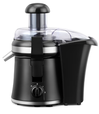 Continental Electric Juicer Extractor with Stainless Steel Strainer and Easy Pour Spout