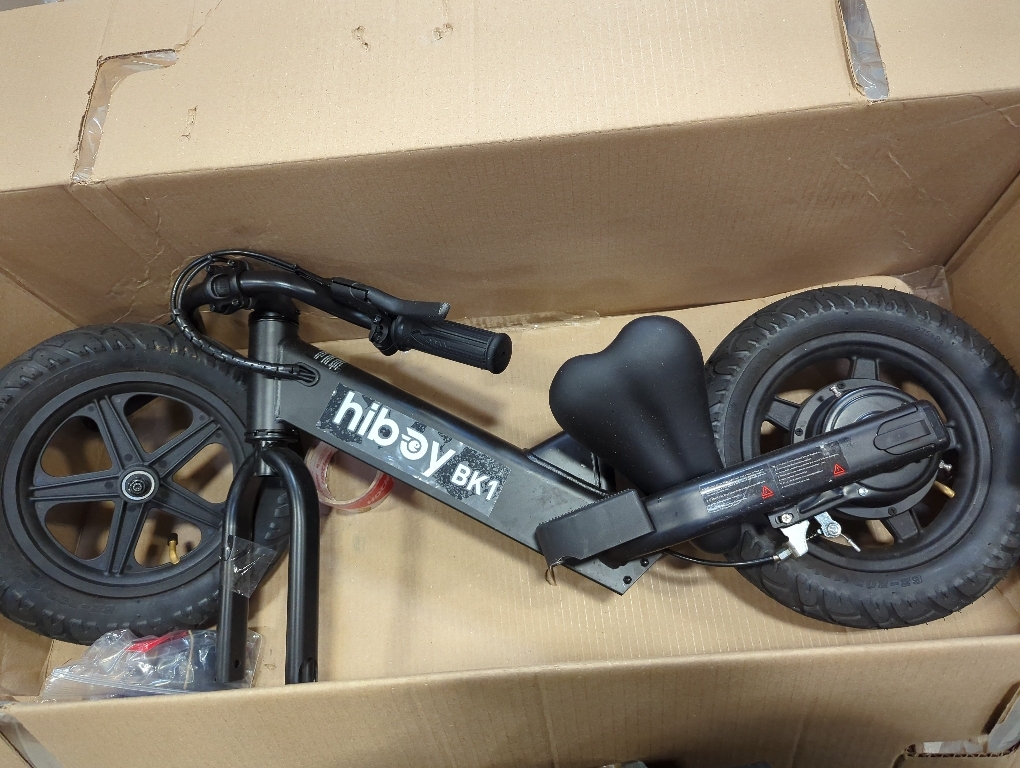 Hiboy Electric Balance Bike for Kids, 12-Inch Tires, 5.6/9 mph, Adjustable Seat, Up to 4.9 Miles, Electric Bike for Kids Ages 3–5