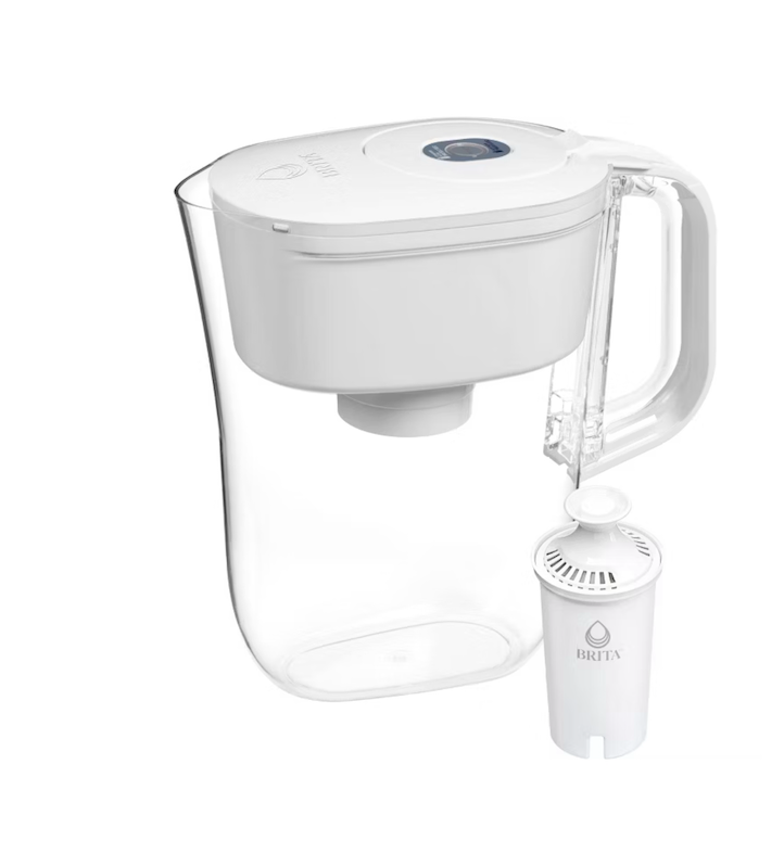 Brita Water Filter 6-Cup Denali Water Pitcher Dispenser with Standard Water Filter - White ‼️doesn’t come with the filter ONLY PITCHER ‼️has stains