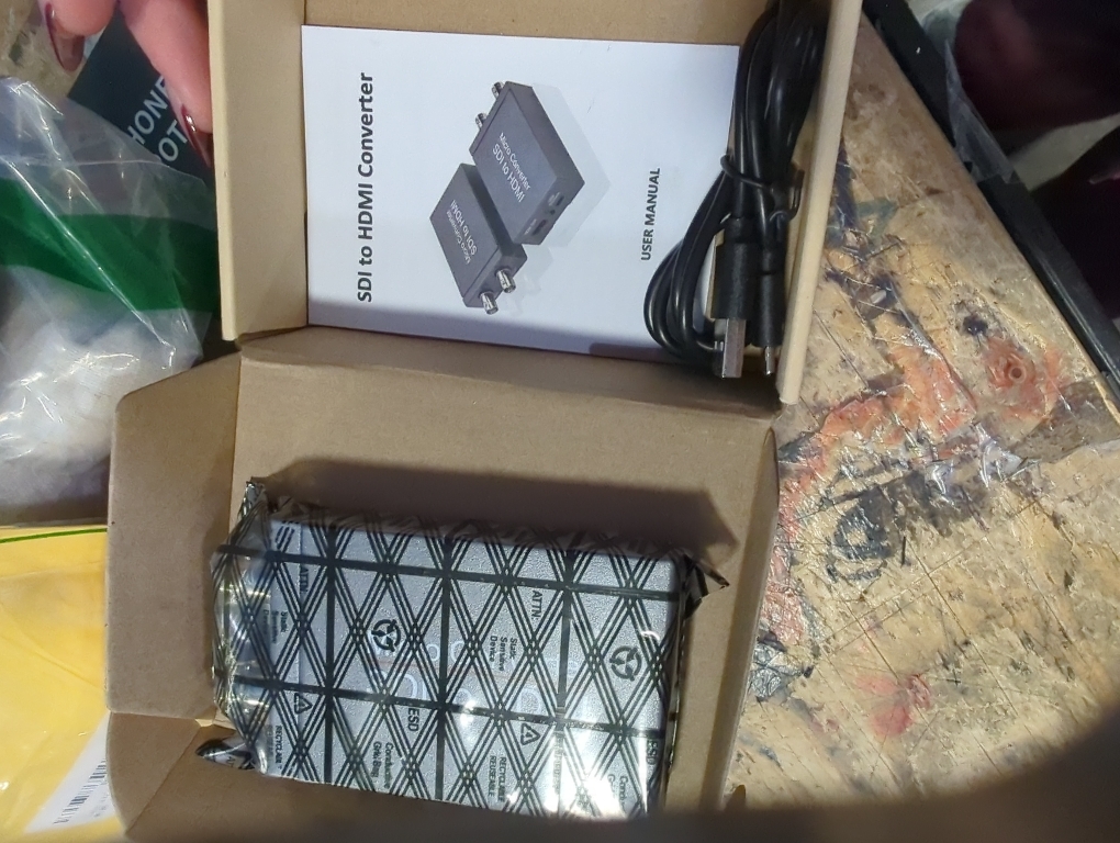 SDI to HDMI Converter with SDI Loop Out, 1080p HD-SDI / 3G-SDI/SD-SDI to HDMI Video Audio Converter, BNC to HDMI Adapter for SDI Camera Monitor Projector