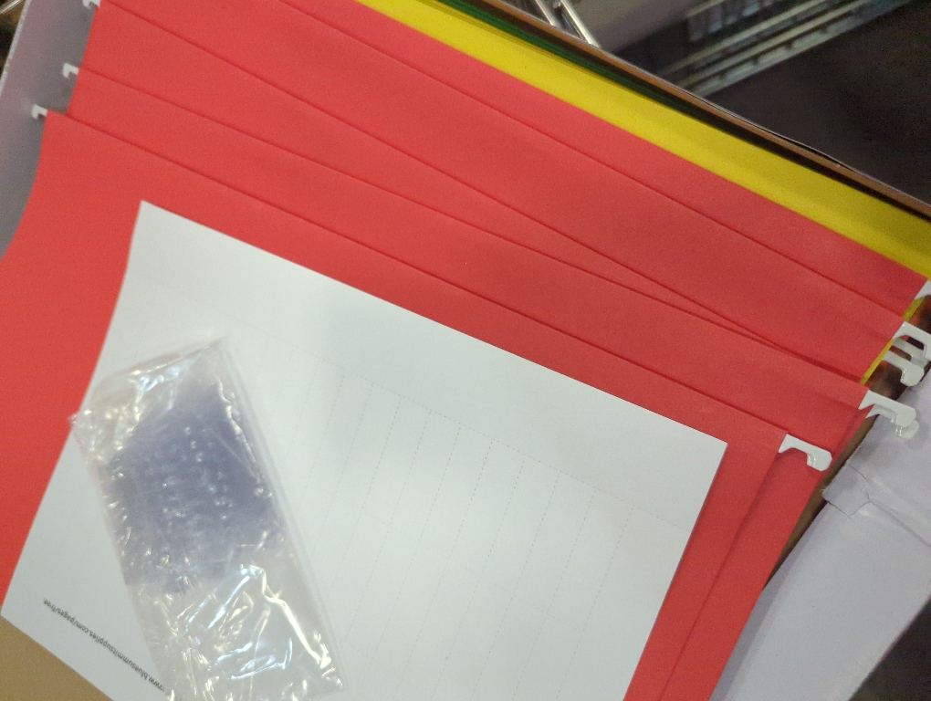 Blue Summit Legal Size Hanging File Folders, Legal Size Folders 9.5” × 14.75”, 25 Reinforced Hanging Files in Assorted Colors, Designed for Home and Office Color Coded File Organization, 25 per Box