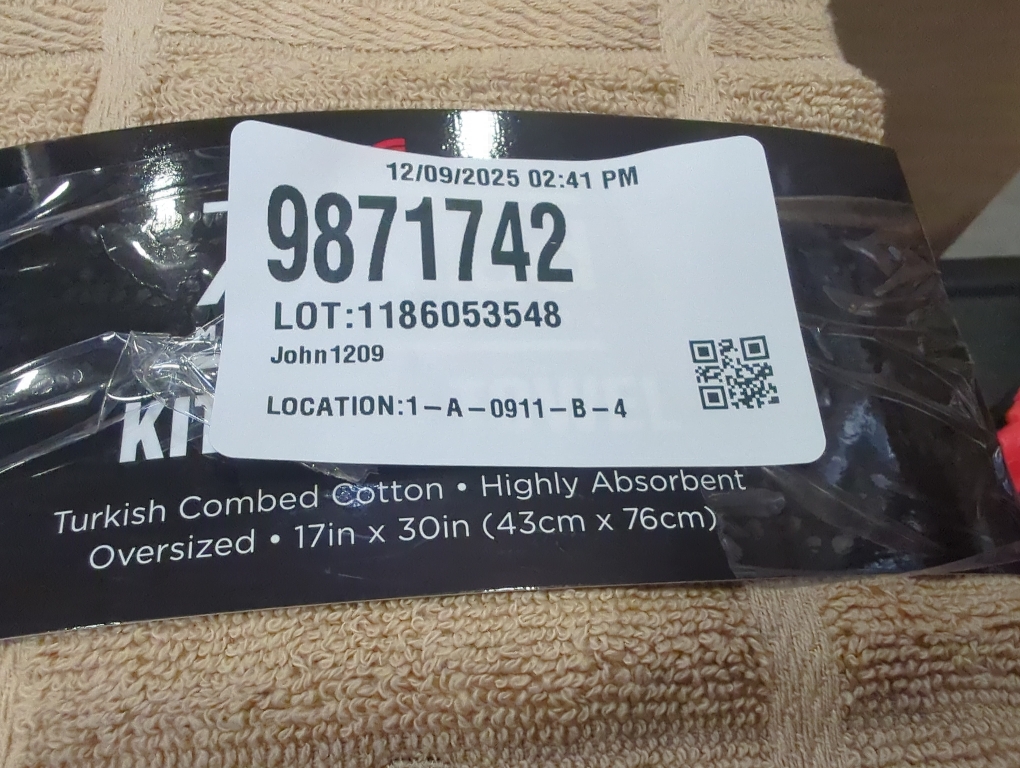 Size 17x30 Color beige All-Clad Solid Kitchen Towel: Highly Absorbent, Super Soft Long Lasting - 100% Cotton, 17x30 Tea Towel for Cleaning & Drying Dishes, Pans, Glassware, or Countertops,  Cappuccino