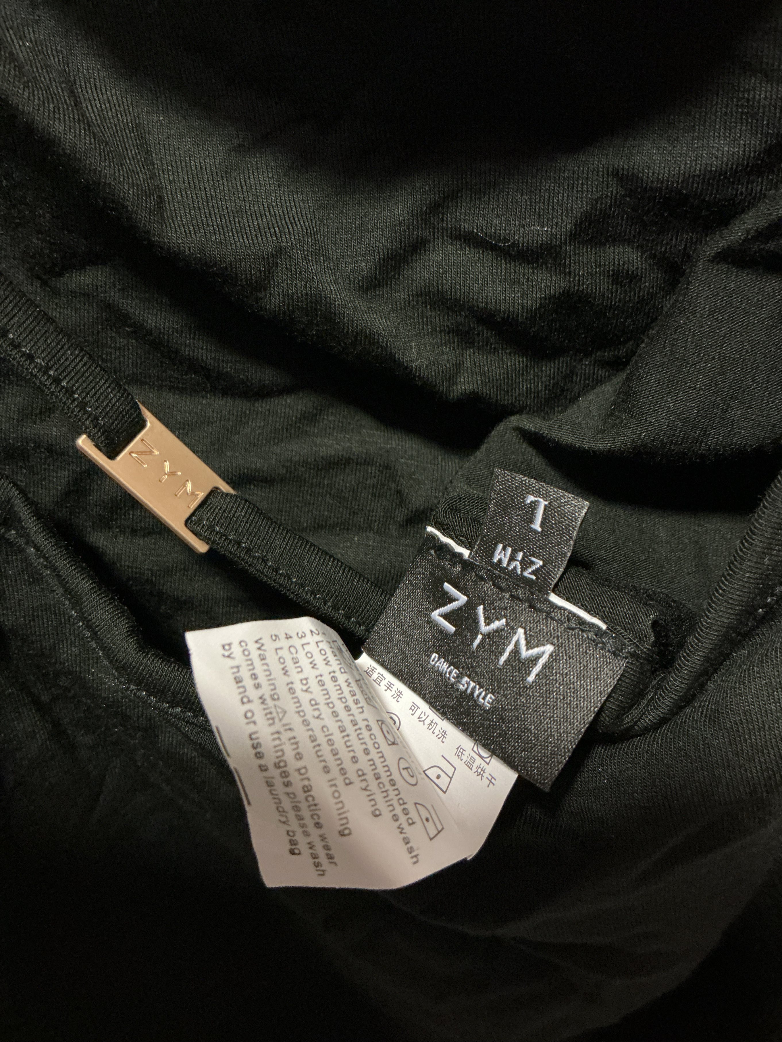 Size Large ZYM Women's Round Neck Long Sleeve Backless DanceWear Bodysuit Leotards Black Z Women's Round Neck Long Sleeve Backless DanceWear Bodysuit Leotards