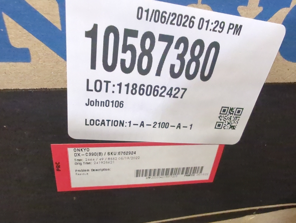 Onkyo DX-C390 6-Disc Carousel CD Changer - Black