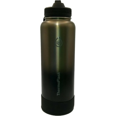 ThermoFlask Insulated Water Bottle with Straw Lid 40 oz