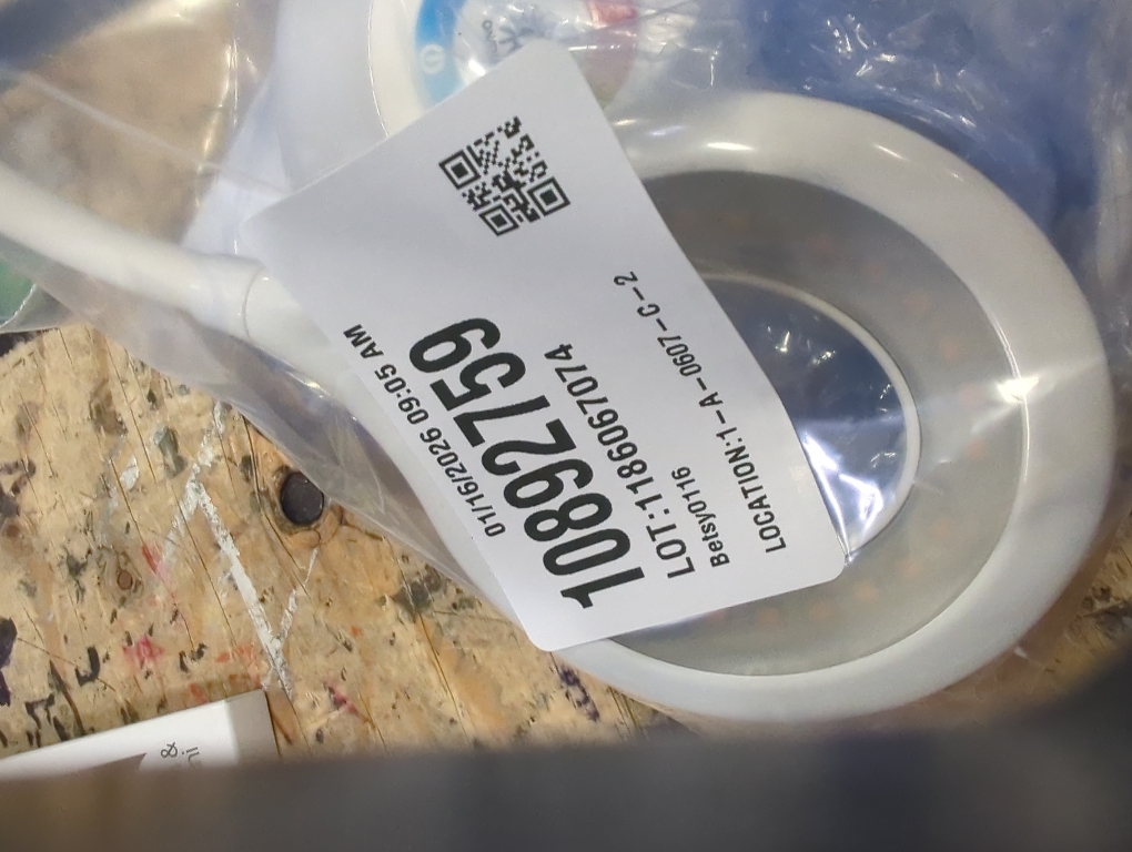 19 in. Glossy White Finish Mia LED Color Changing Desk Lamp