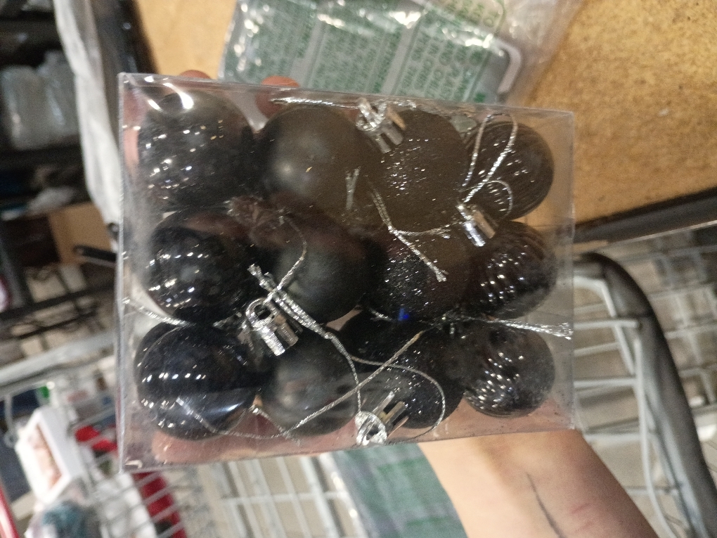 30ct Christmas Ball Ornaments, 1.18 Shatterproof Tree Decorations, Perfect Hanging Ball for Indoor/Outdoor Holiday Party Decor (Black)