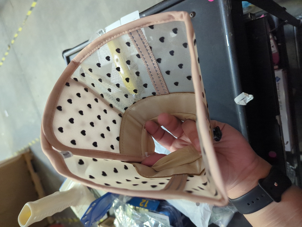 size L Supet Cat Cone Collar Soft to Stop Licking Scratching, Breathable Comfortable Mesh Recovery Cone for Cats After Surgery Neuter, Lightweight E Cone Collar Alternative