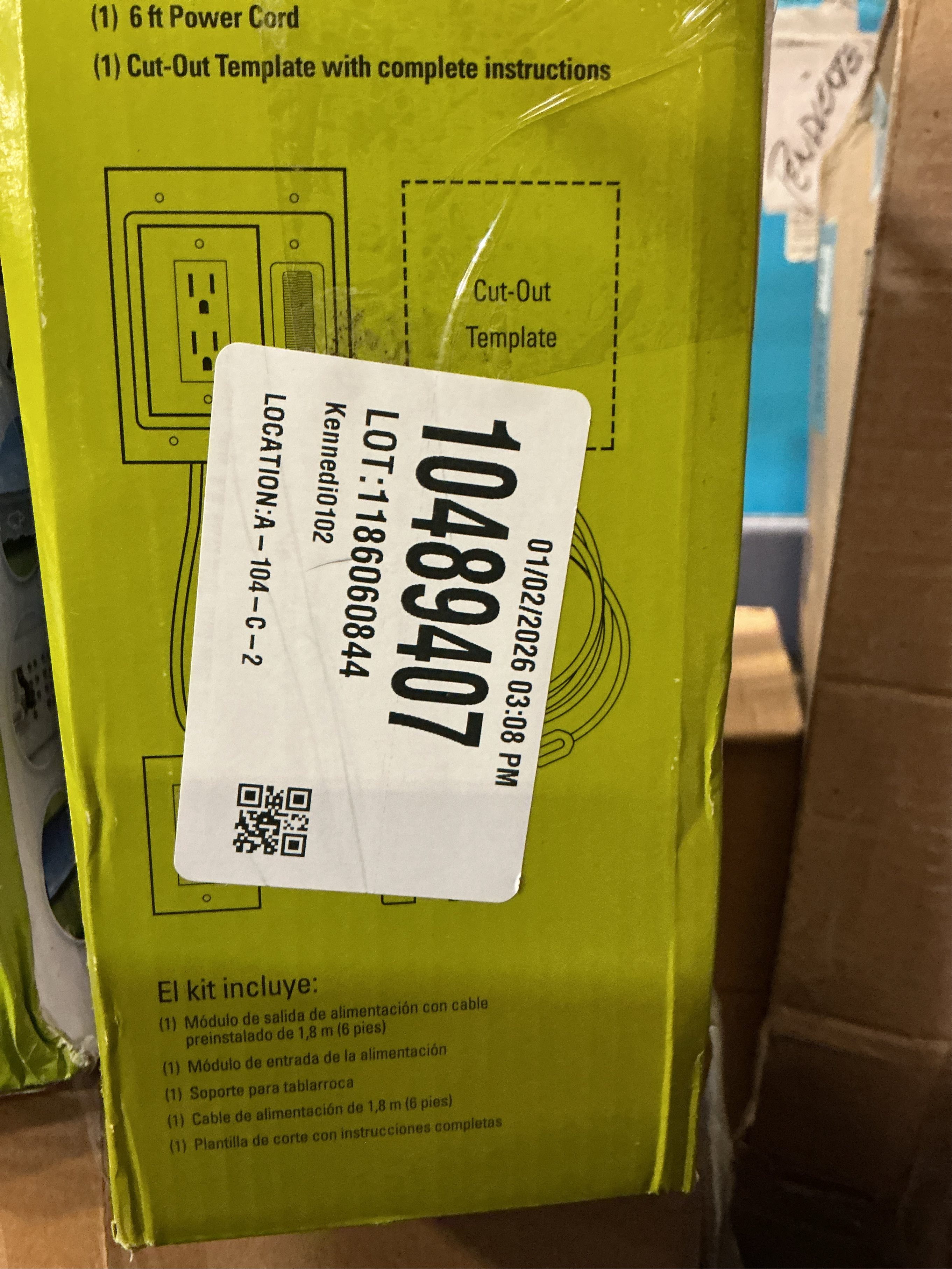 Legrand On-Q 4-27/64-in x 10-in PVC White Flat Screen Tv Kit