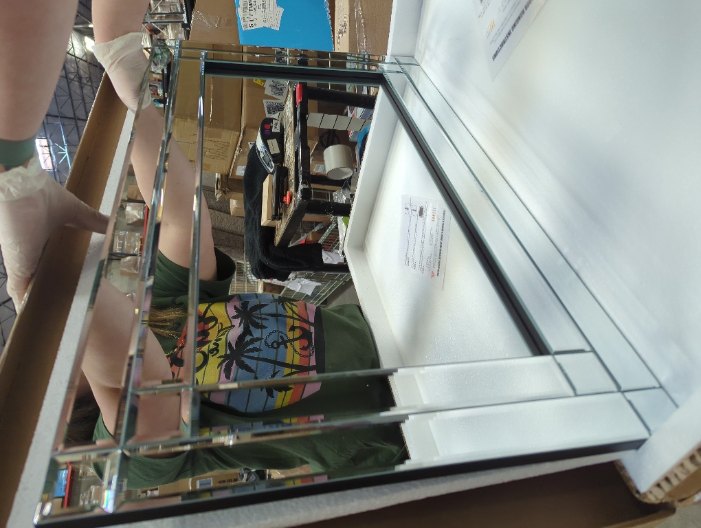 COOL2DAY 48 x 28Frameless Rectangular Wall Mirror,Polished Beveled Edge Decorative Mirrors Modern Wall Decor Mirrors for Bathroom Vanity, Entryway and Living Room