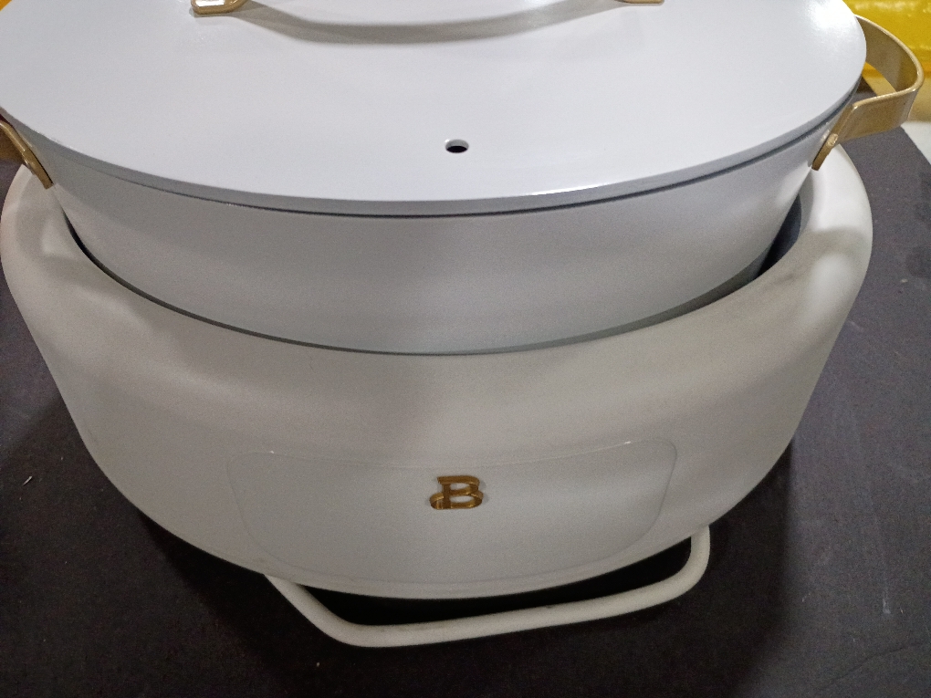 Beautiful 10 in 1, 6 Qt Electric Multi-Cooker, White Icing by Drew Barrymore