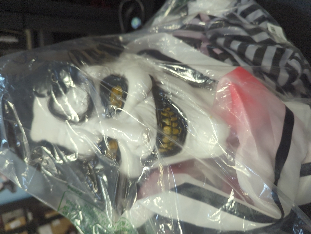 Haunted Hill Farm Scary Animatronic Talking Clown with Touch Activated Lights and Sounds, Indoor or Covered Outdoor Halloween Decorations for Home or Haunted House, Battery Operated Halloween Props