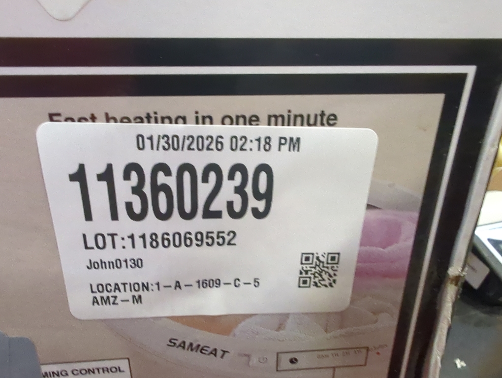 40X70 SAMEAT Heated Towel Warmers for Bathroom - Large Towel Warmer Bucket, Wood Handle, Auto Shut Off, Fits Up to Two 40X70 Oversized Towels, White