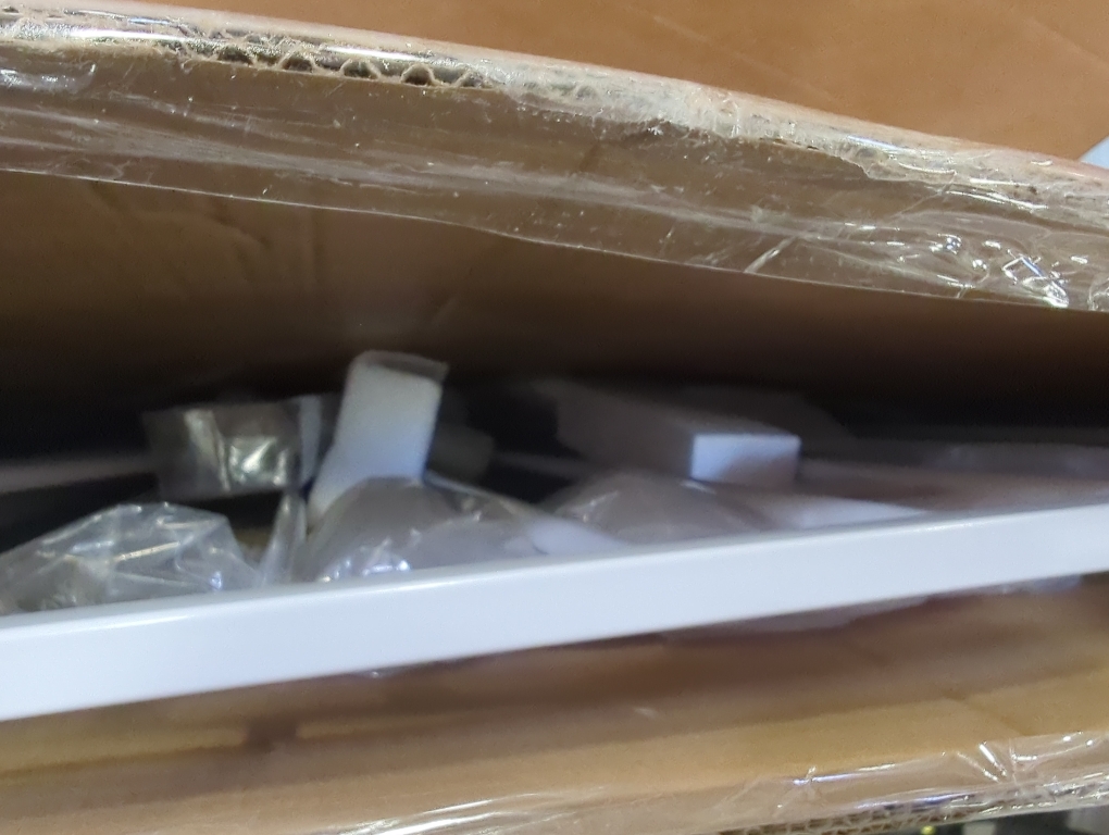 Size 34 Extra Color White Tall Baby Gate for Stairs, Auto Close Stroller Friendly Dog Gate Indoor for Doorways, Pressure Mounted 29-40 Wide Baby Gate, Easy Walk Through Gate for Children & Pets, White