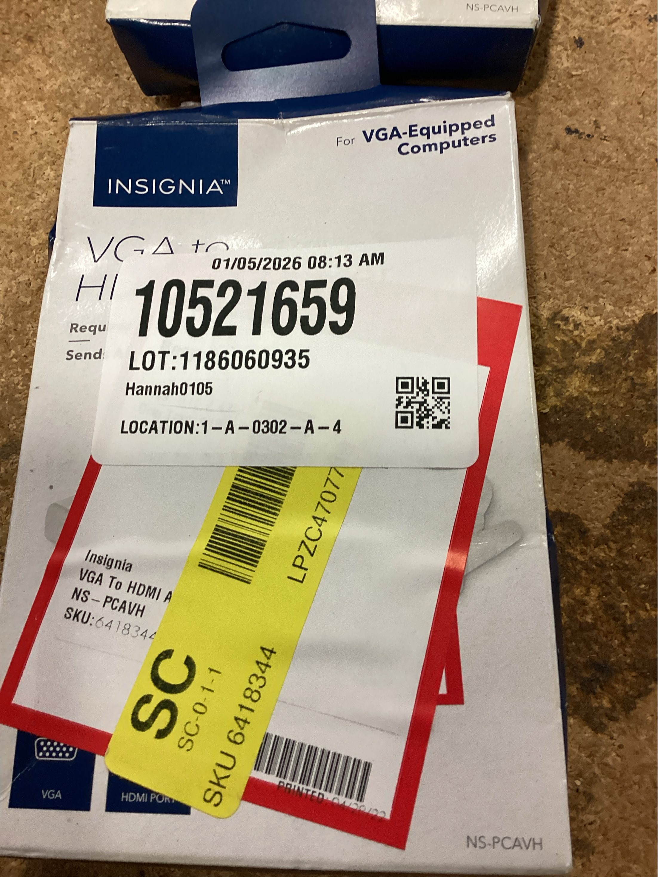 INSIGNIA VGA to HDMI Adapter - Model: NS-PCAVH