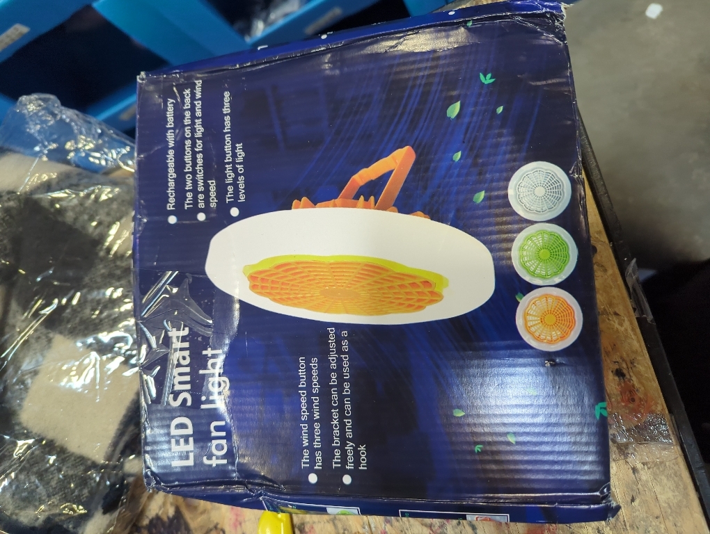 GQMYCDM Modern Ceiling Fans with Lights, Enclosed Ceiling Fan with Light and Remote, Bladeless Ceiling Fan, Dimmable Smart Ceiling Fans for Bedroom Living Room Kitchen Home Indoor(Orange)