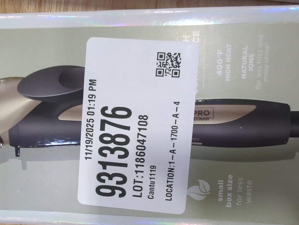 INFINITI PRO CONAIR Tourmaline Ceramic 1¼ Inch Curling Iron, 1¼-Inch Barrel Digital Hair Curler, Produces Loose Curls, 5 Heat Settings, For Use on Medium and Long Hair, Dark Grey