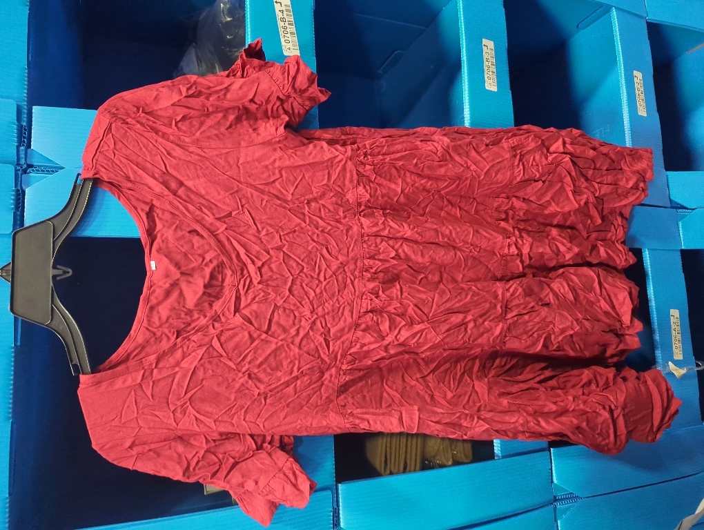 Size M ANRABESS Dresses for Women Summer 2026 V Neck Ruffle Sleeve A Line Tiered Flowy Casual Trendy Mini Beach Dress with Pockets