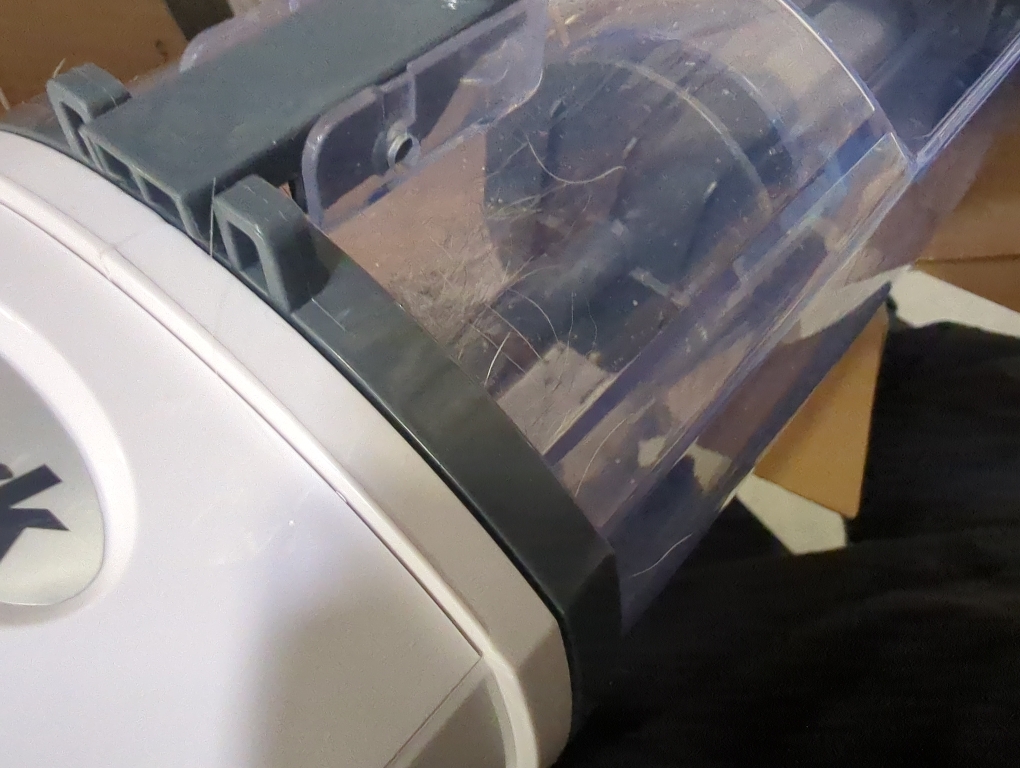 Navigator Freestyle Bagless Cordless Washable Filter Upright Vacuum for Hard Floors and Rugs with XL Dust Cup in White