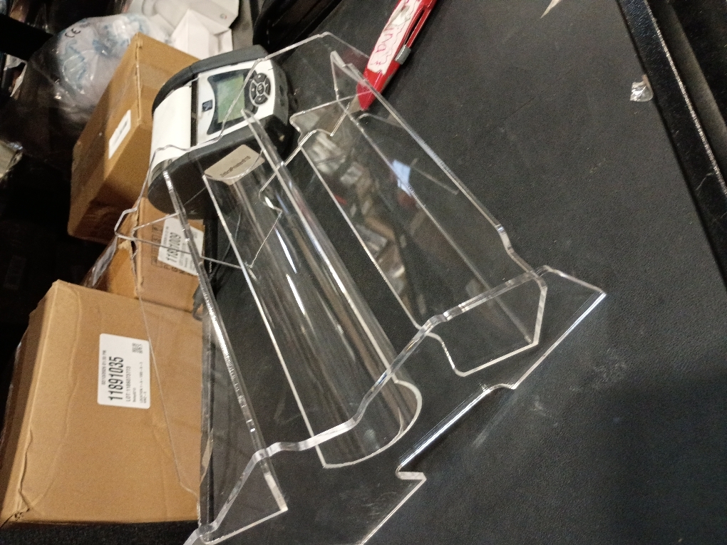 Yopay 3 Tier Acrylic Cracker Trays for Serving, Clear Macaron Display Tray, 11 Inch Biscuit Cracker Holder Stand for Wedding Home Party Events