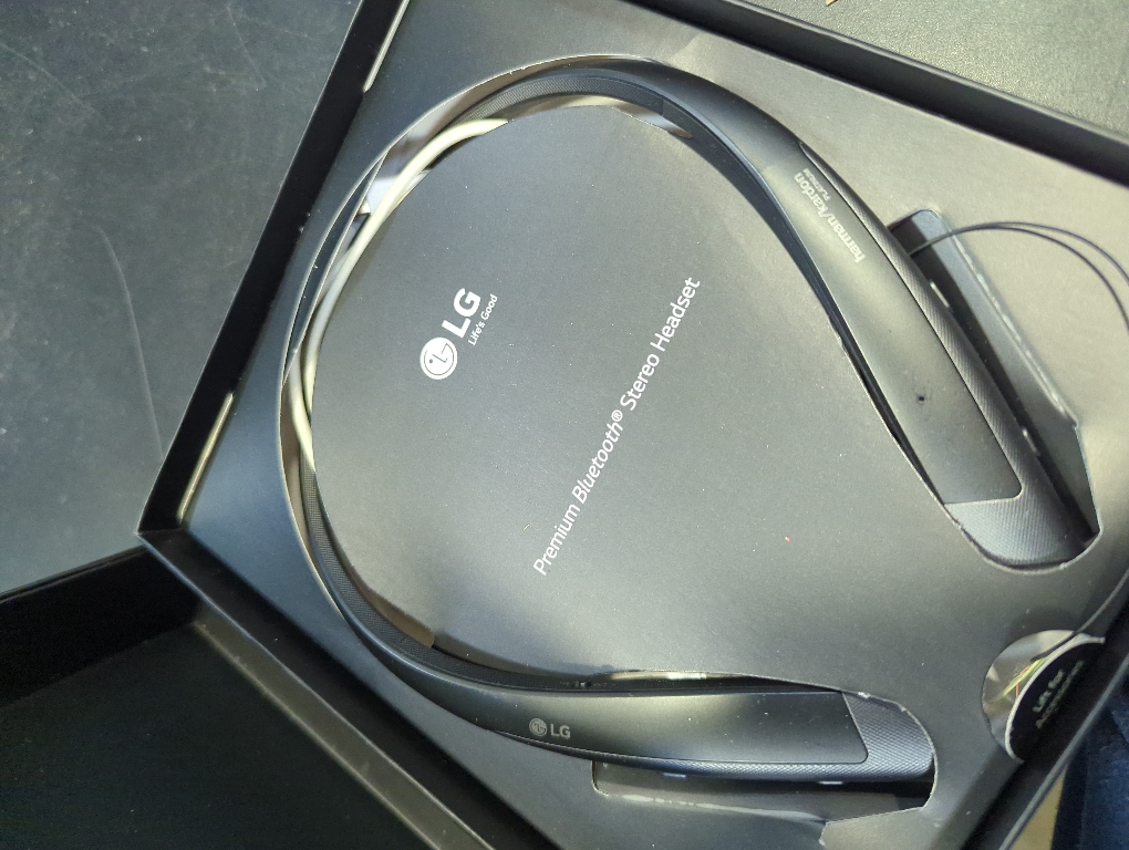 LG - TONE PLATINUM  Bluetooth Headset - Black