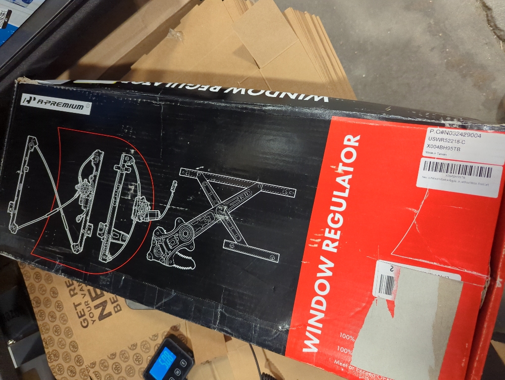 A-Premium Electric Power Window Regulator Without Motor Compatible with Infiniti G35 2003 2004 2005 2006 2007, Front Left Driver Side, Coupe Only, Replace# 80721AM803