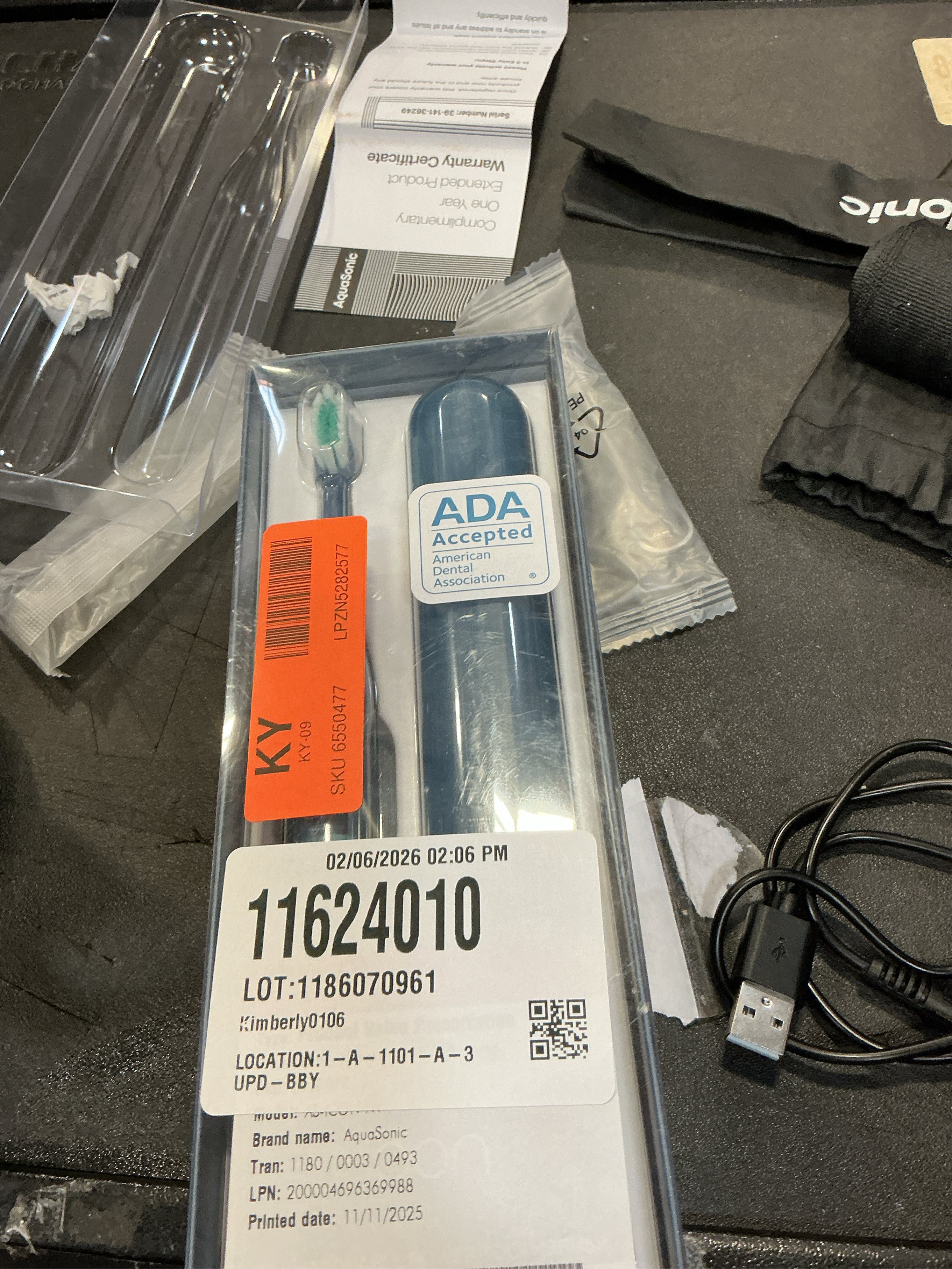 AquaSonic Icon Rechargeable Power Toothbrush