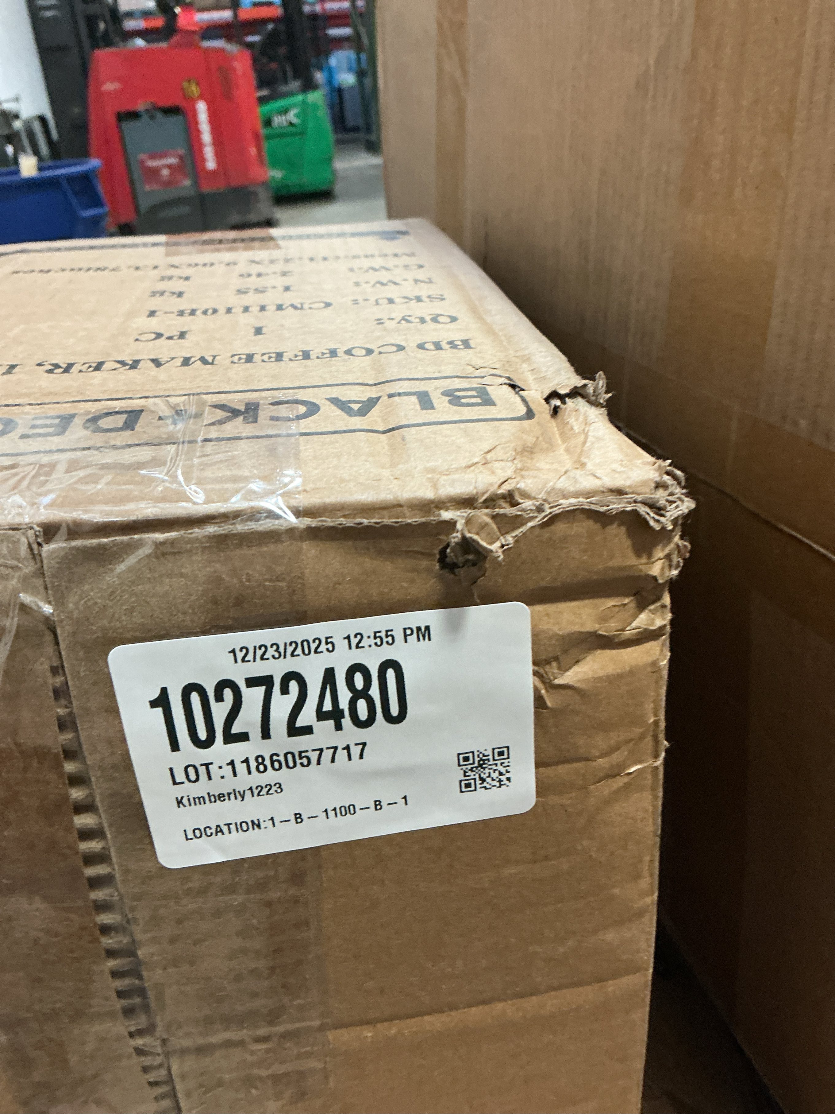 12- Cup Programmable Coffee Maker with Vortex Technology in Black