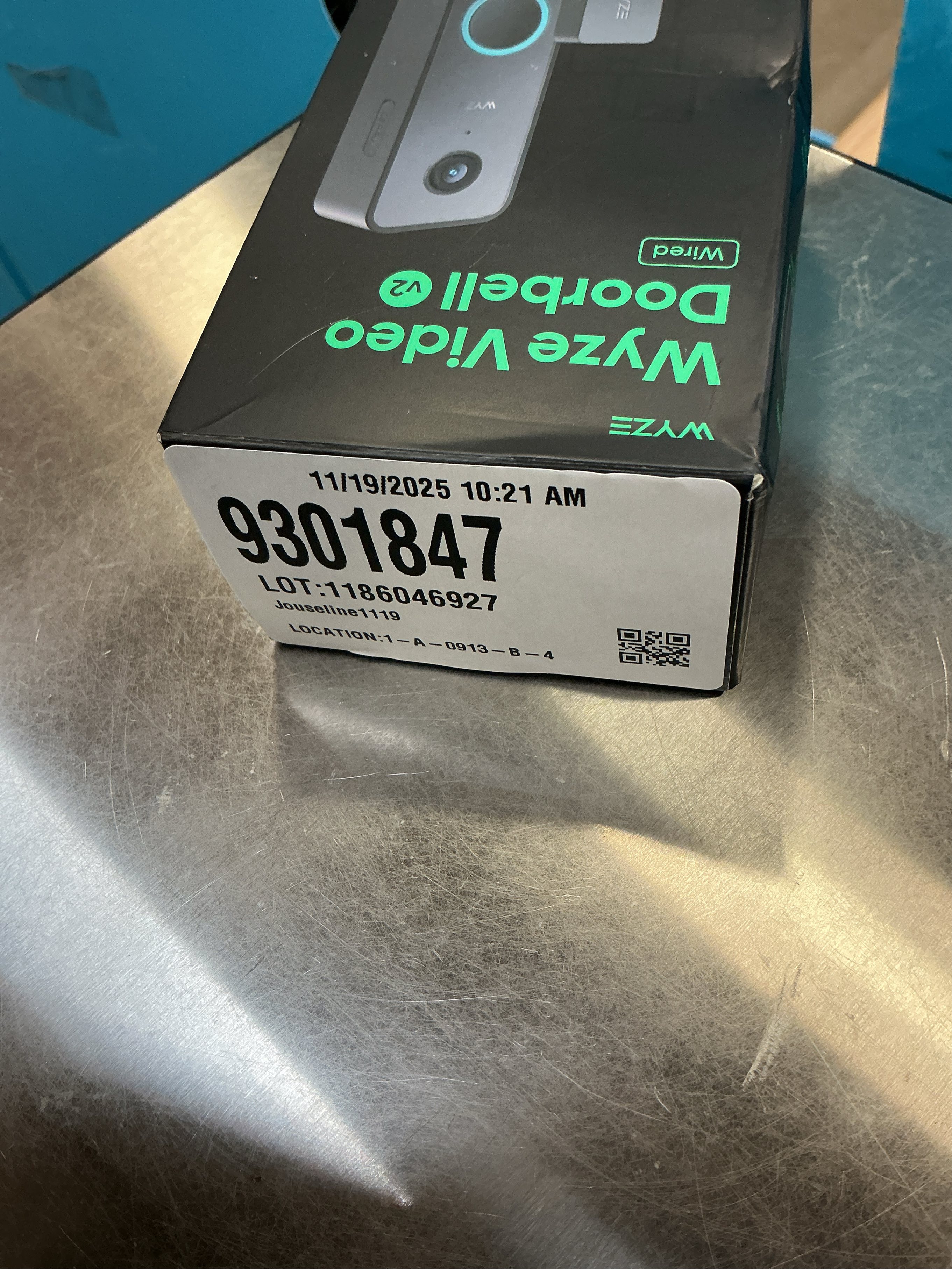 WYZE Wired Doorbell Camera v2(existing doorbell Wiring Required), 2K Security Video Doorbell, Color Night Vision, 2-Way Audio, Package Monitor, Works with Alexa & Google Assistant. Free Expert Setup