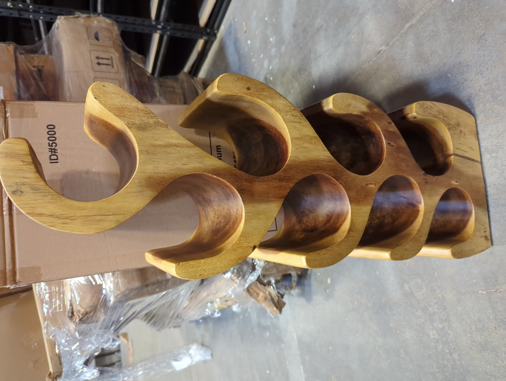 8 Bottle Wooden Wine Holder
