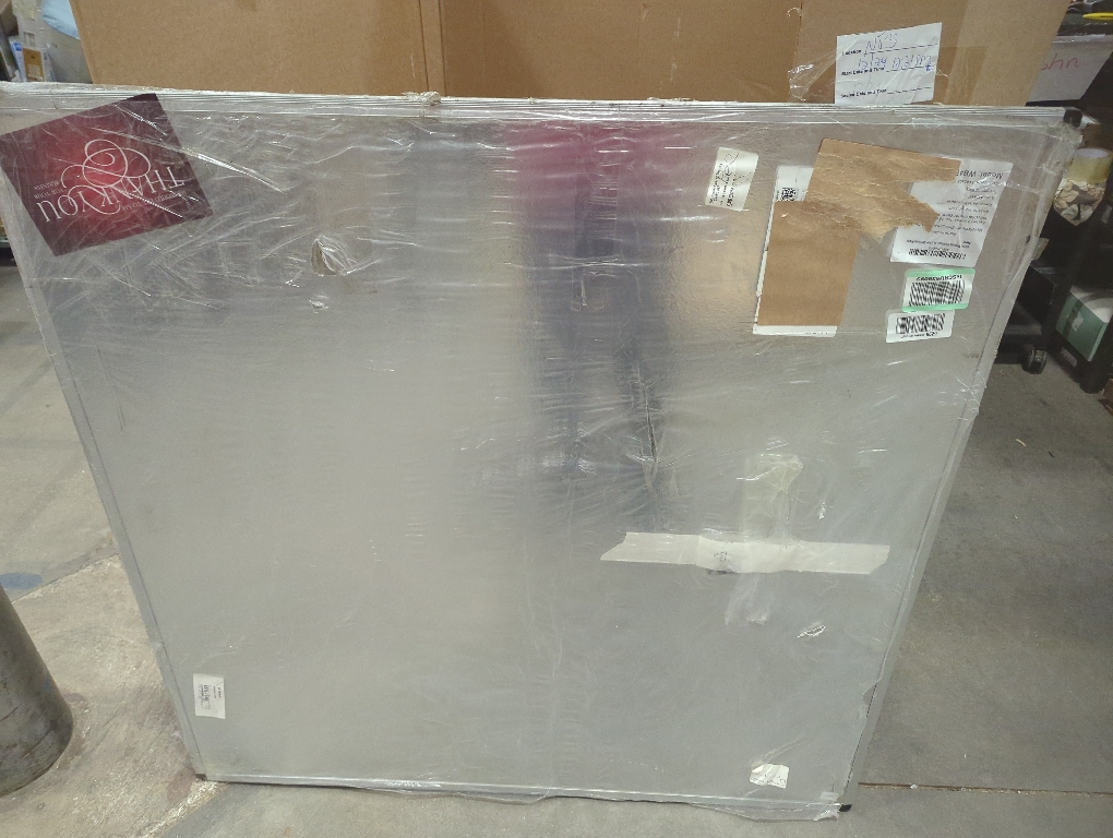 VIZ-PRO Dry Erase Board/Magnetic Whiteboard, 48 x 48 Inches, Large Wall Mounted Board for School Office and Home 4' x 4'