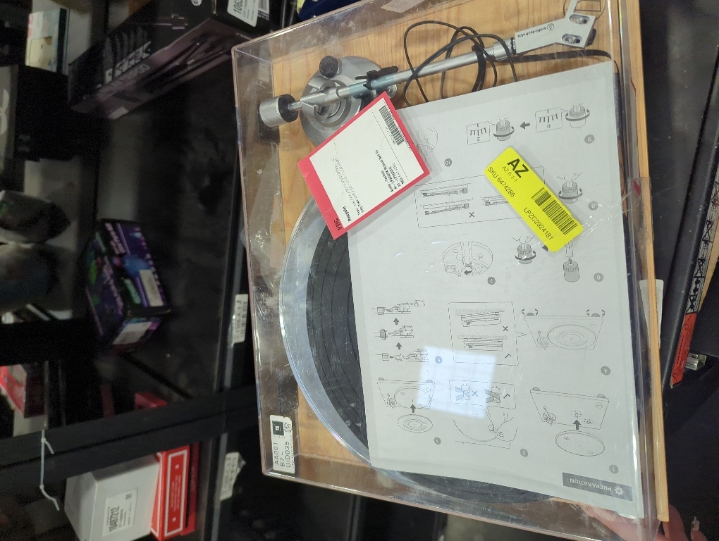 Audio Technica AT-LPW30TKR Turntable - Fully Manual - Belt Drive (Teak)