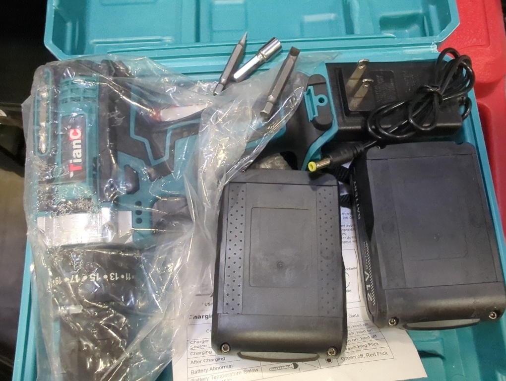 Cordless Drill with 2 Batteries and Charger, 21V Electric Drill Cordless, Portable Power drill Set, 3/8 Keyless Chuck, 2 Variable Speed, 25  3 Clutch, 398 In-lb Max Torque