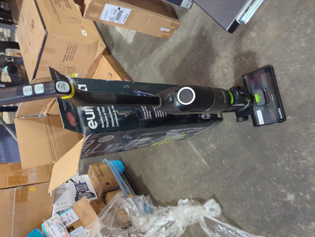 Eureka Wet Dry Vacuum Cleaner Cordless, Mop Vacuum Cleaner with Self-Cleaning System, Lightweight Hardwood Floors Vacuum for Pets and Sticky Messes, Black, NEW400