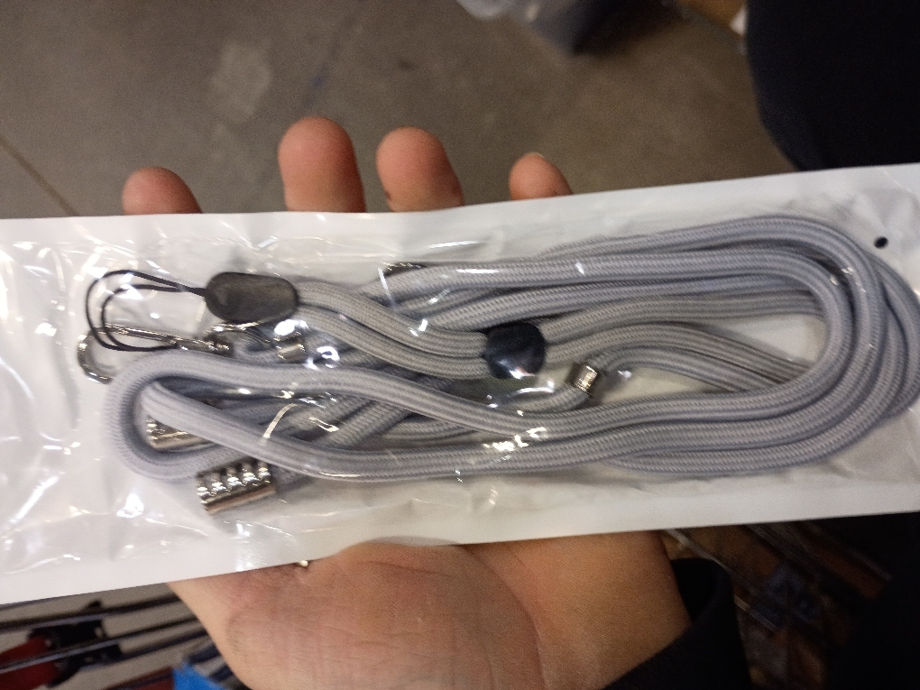 CACOE Phone Lanyard 2 Pcs-2 Pcs Adjustable Neck Strap,4 Pcs Patches,Universal Crossbody Multifuctional Cell Phone Lanyards Compatible with Most Smartphones(Black Light Gray)