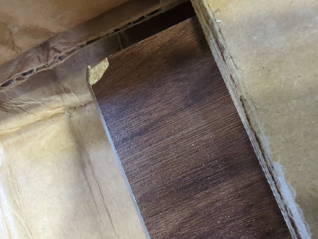 OfficeSimpli Washer Dryer Countertop, Made in USA, Non-Slip Pads, Laundry Room Wood Topper, Washer Dryer Cover for Top, Laundry Guard, Laundry Countertop (California Walnut, Standard (27.5 x 54))