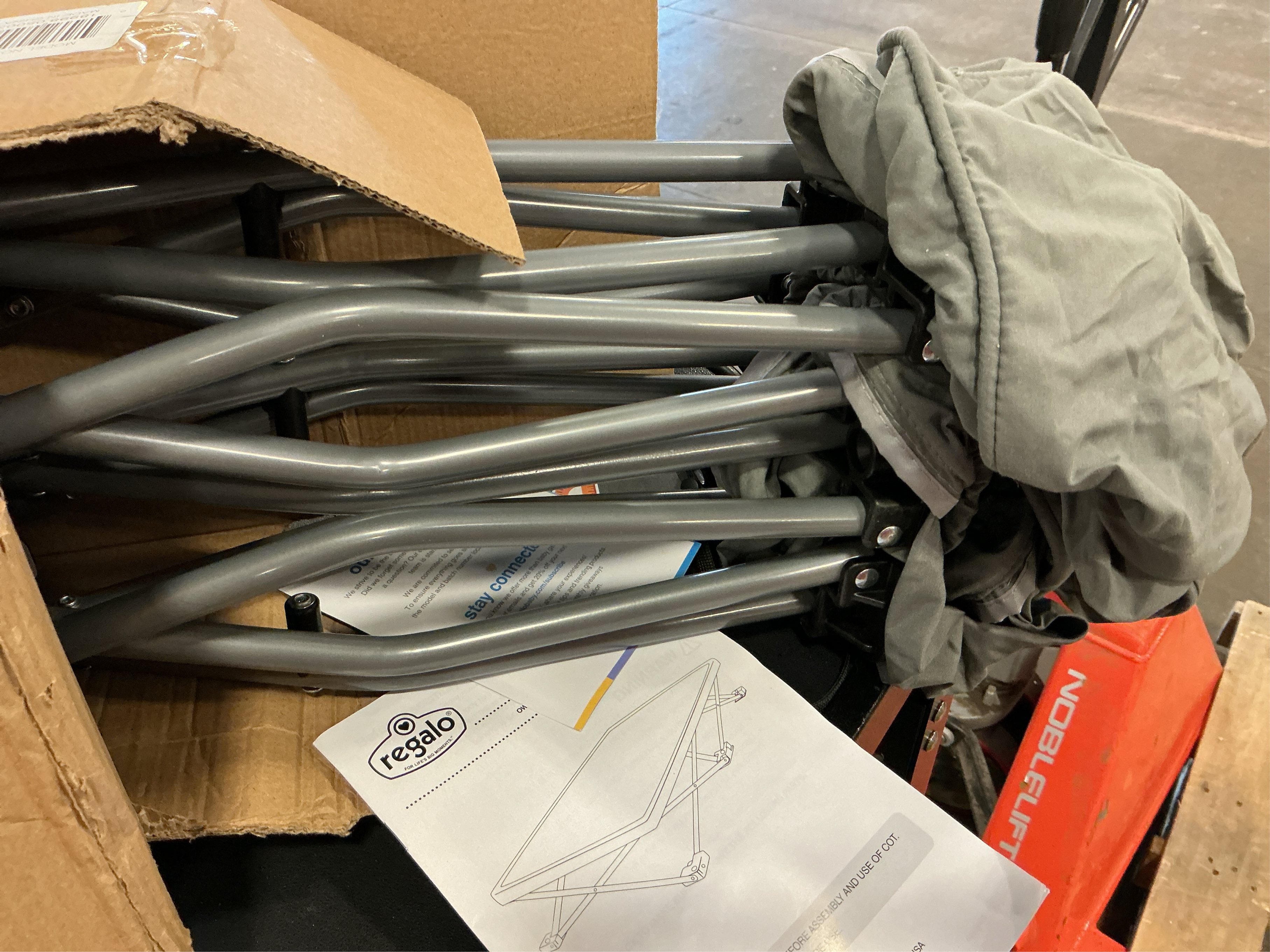 Regalo My Cot Gray Metal Toddler Bed 1 pk