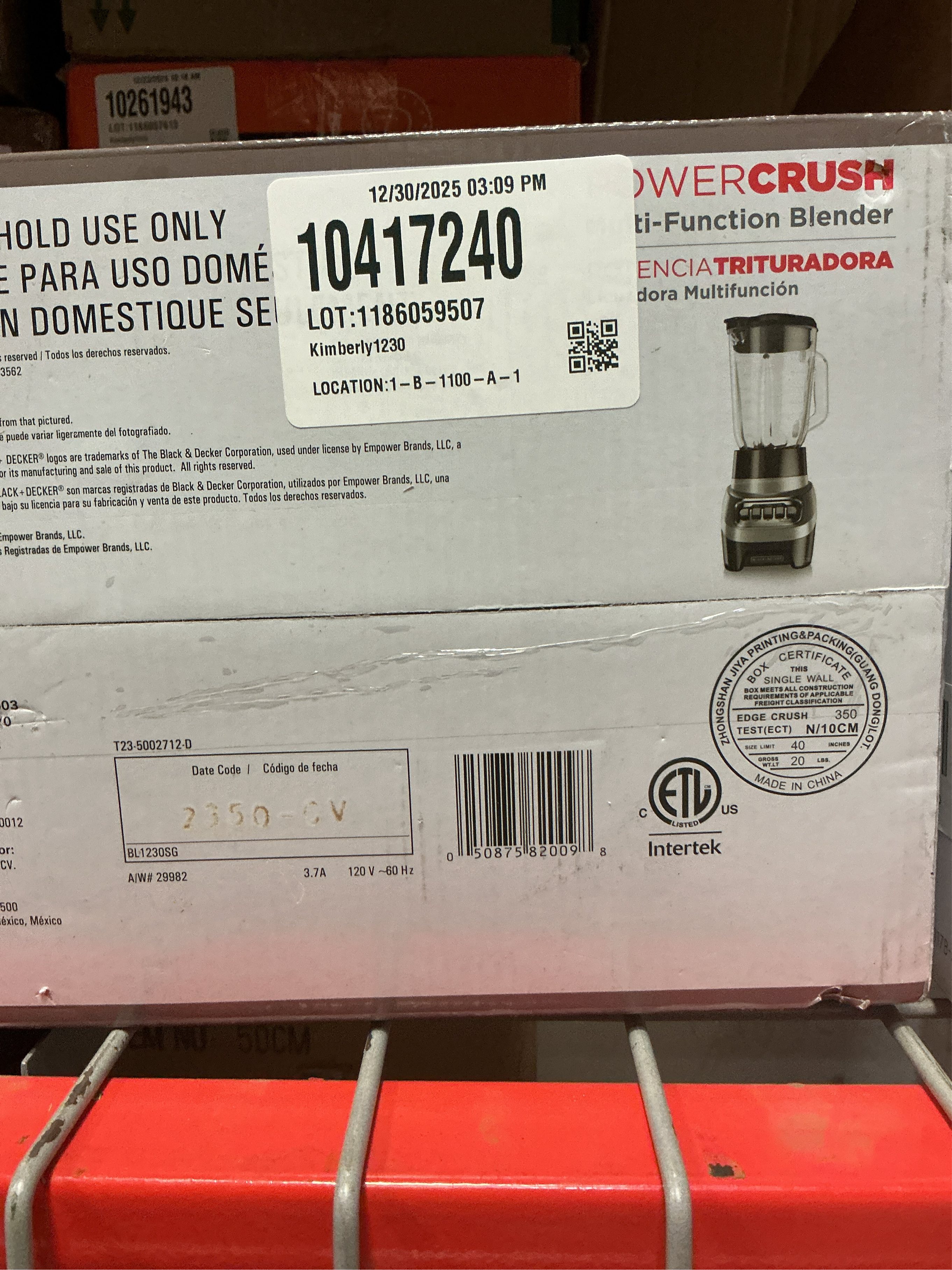 Black Decker Power Crush Blender