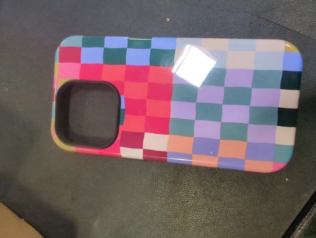 Colorful Checkered Phone Case for iPhone 15 Pro Max, Compatible with Magsafe, Trendy Cute Gingham Aesthetic Fun Magnetic Slim Shockproof Protective Women Girl Cover Case