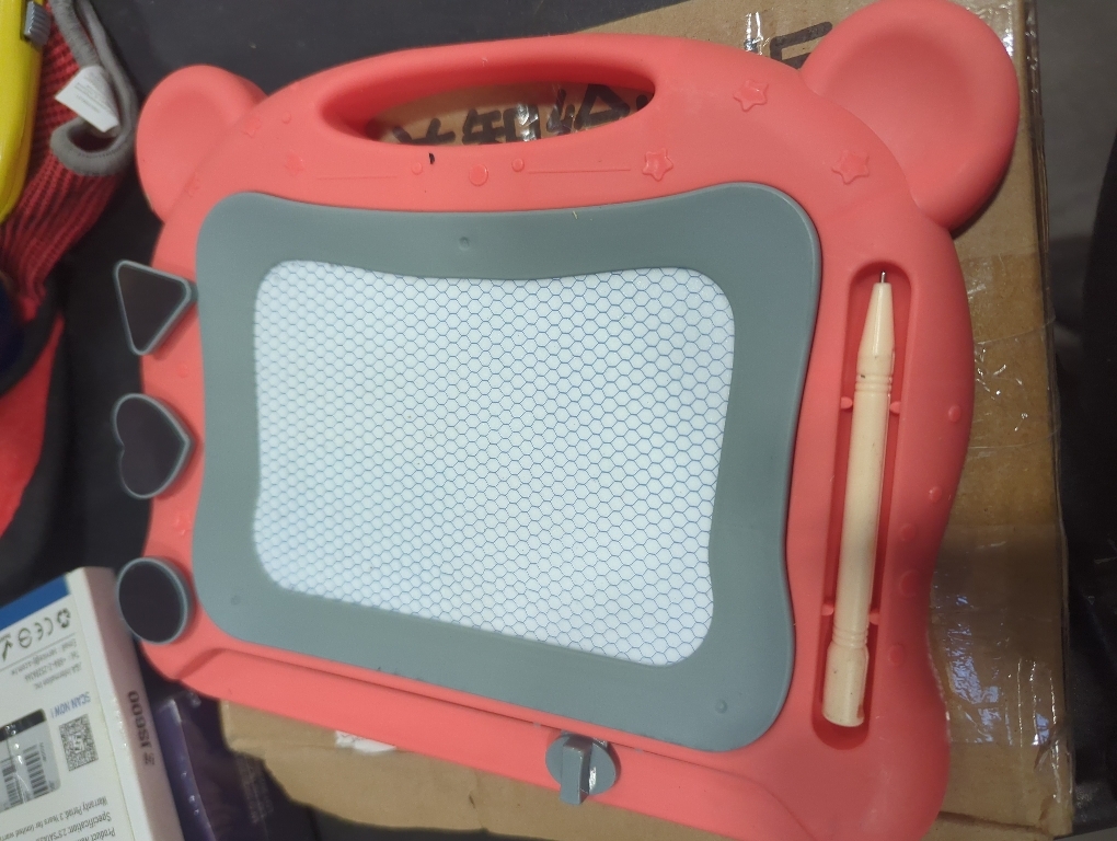 Magnetic Drawing Board Toys for Kids,Boys and Girls Color Sketch Graffiti Board, Will Not Stain Hands and Walls (Red)