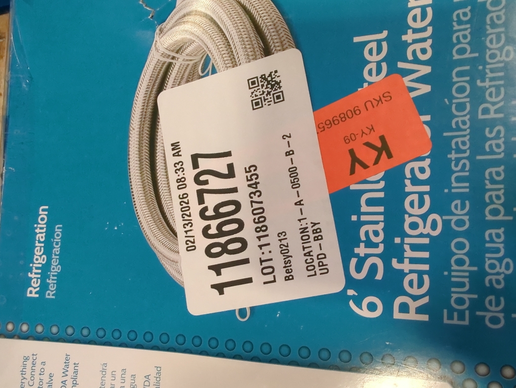 6 ft. Stainless Steel Refrigerator Waterline Kit