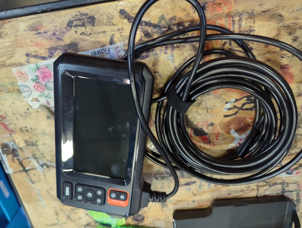 Endoscope Camera with Light, Borescope Camera with 4.3 IPS Screen, 1920P HD with 8 LED Lights, 16.4FT Semi-Rigid Cord Bore Scope, Gadgets for Men & Tools for Men